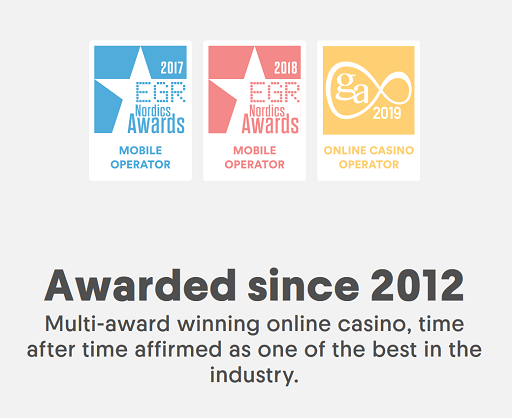 casumo casino awards